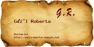 Gál Roberta névjegykártya