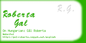 roberta gal business card